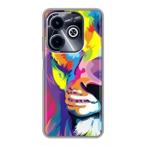Чохол з картинкою на Infinix Hot 40i (Яскравий Лев)