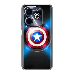 Чохол с Щітом Капітана Америки на Infinix Hot 40i (Яскраий Щит Капітана)