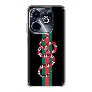 Чехлы Бренд GUCCI для Infinix Hot 40i (Змей Гуччи)