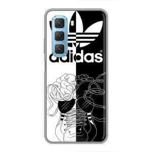 Чехол в стиле "Адидас" для Инфиникс Хот 50 5G (Adidas шнурки)