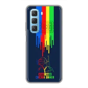Чехол (TPU) с картинкой "Лого Пабг" на Инфиникс Хот 50 5G (Арт Пабг)