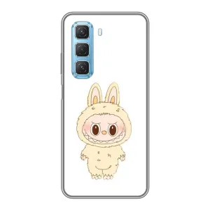 Чехол с принтом Лабубу для Infinix Hot 50 5G (Бежевый Лабубу)