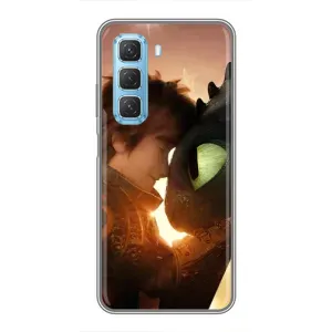 Чехол дракон Беззубик для Infinix Hot 50 5G (Беззубик и Иккинг)