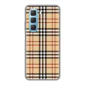 Чехол с Брендами одежды на Инфиникс Хот 50 5G (Burberry стиль)