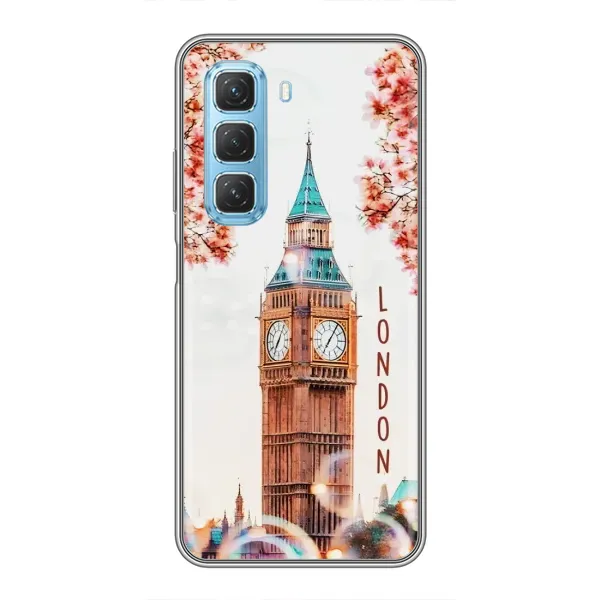 Чехол с рисунком «Часы Лондон» для Infinix Hot 50 5G Чехол с рисунком «Часы Лондон» для Infinix Hot 50 5G
