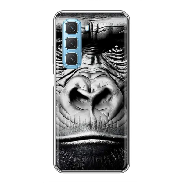 Чехол с рисунком «Черная обезьяна» для Infinix Hot 50 5G Чехол с рисунком «Черная обезьяна» для Infinix Hot 50 5G