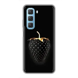 Чехол с изображением  вкусной еды для Infinix Hot 50 5G (Чёрная клубника)
