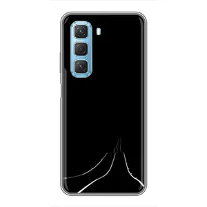 Чехол с картинками на черном фоне для Infinix Hot 50 5G (Дорога)