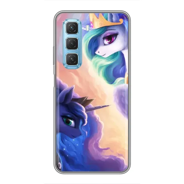 Чехол с рисунком «Единорожки на тучках» для Infinix Hot 50 5G Чехол с рисунком «Единорожки на тучках» для Infinix Hot 50 5G