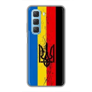 Чехлы УПА (Красно-Чёрный) на Infinix Hot 50 5G (Флаг УПА)