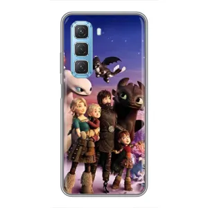 Чехол дракон Беззубик для Infinix Hot 50 5G (Герои дракона)