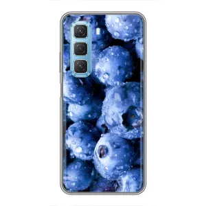 Чехол с изображением  вкусной еды для Infinix Hot 50 5G (Голубика)