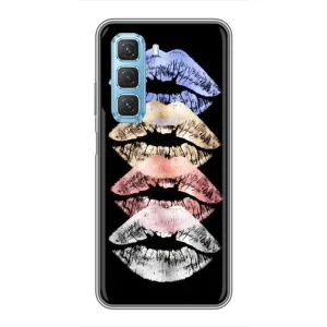 Чехол Стильные девушки на Infinix Hot 50 5G (Губы)