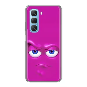 Силиконовые Чехлы (смешные стикеры) для Infinix Hot 50 5G (Хитрая мордочка)
