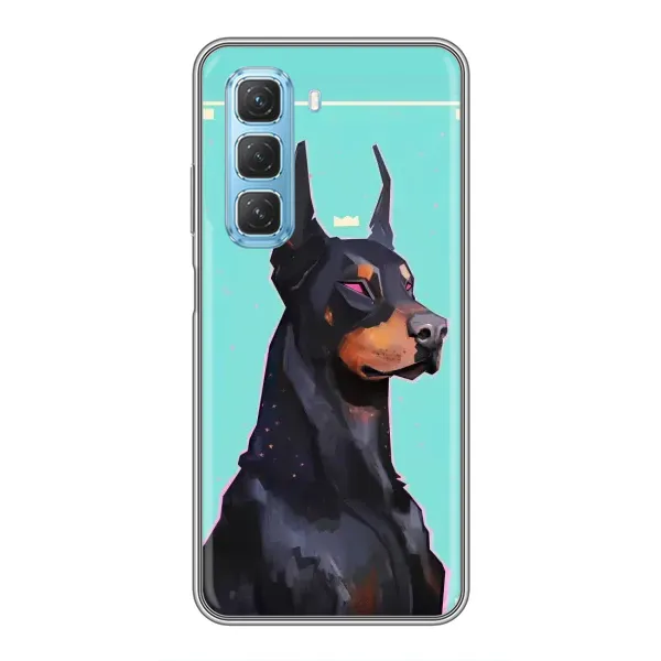 Чехол с рисунком «Король доберман» для Infinix Hot 50 5G Чехол с рисунком «Король доберман» для Infinix Hot 50 5G
