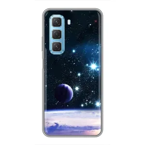 Чехол (ТПУ) с планетами на Infinix Hot 50 5G (Космический вид)
