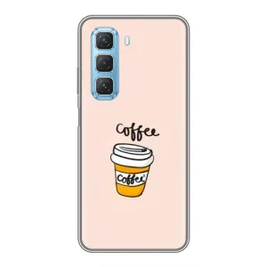 Чехол с изображением  вкусной еды для Infinix Hot 50 5G (Кружка кофе)