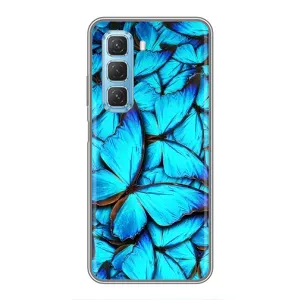Силиконовый бампер с картинкой животных для Infinix Hot 50 5G (Крылья бабочек)