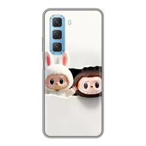 Чехол с принтом Лабубу для Infinix Hot 50 5G (Фигурки Labubu)