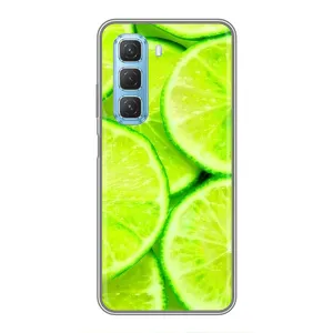 Чехол с изображением  вкусной еды для Infinix Hot 50 5G (Лайм)