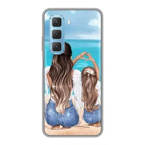 Чехлы для МАМЫ на Infinix Hot 50 5G (Мама и дочь)