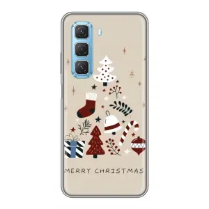 Чохол Санта Клаус для Infinix Hot 50 5G (Merry Christmas)