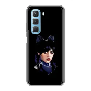 Чехлы с принтом Уэнсдей на Infinix Hot 50 5G (Милая Уэнсдей)