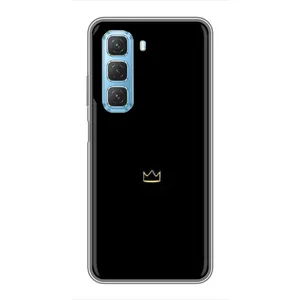 Чохол (Корона на чорному фоні) для Ініфінікс Хот 50 5G (Міні корона)