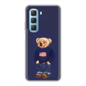 Чехлы Мишка Тедди для Инфиникс Хот 50 5G (Мишка USA)