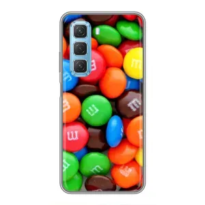 Чехол с изображением  вкусной еды для Infinix Hot 50 5G (Разноцветные M&M'S)