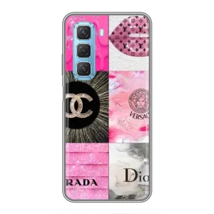Чохол (Dior, Prada, YSL, Chanel) для Infinix Hot 50 5G (Модніца)