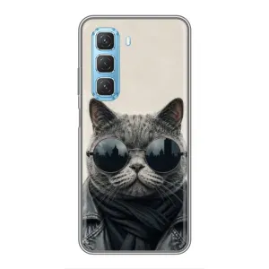 Чехол на тематику: Коты для Infinix Hot 50 5G (Модный кот)