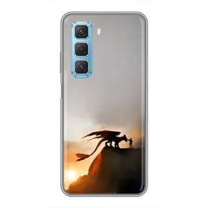 Чехол дракон Беззубик для Infinix Hot 50 5G (Мультиик Беззубик)