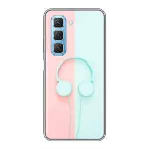 Девчачий Чехол для Infinix Hot 50 5G (Наушники)