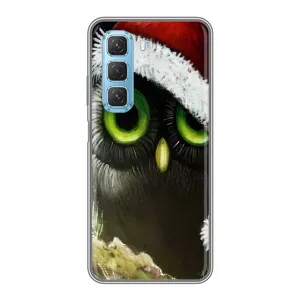 Чехлы с принтом СОВЫ для Infinix Hot 50 5G (Новогодняя Сова)