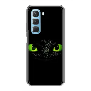 Чехол дракон Беззубик для Infinix Hot 50 5G (Глаза Беззубика)