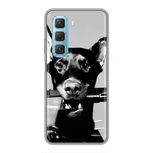 Чехол ДОБЕРМАН для Infinix Hot 50 5G (Опасный доберман)