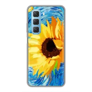 Чехлы с картинкой Подсолнухов для Инфиникс Хот 50 5G (Подсолнух цветок)