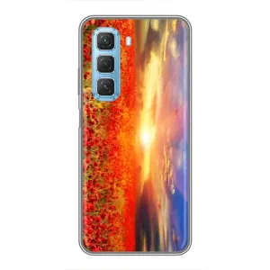Чехлы с картинкой (Тюльпаны) на Инфиникс Хот 50 5G (Поле тюльпанов)