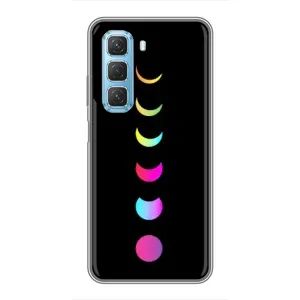 Чехол (ТПУ) с планетами на Infinix Hot 50 5G (Полнолуние)