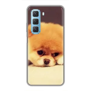 Чехол (ТПУ) Милые собачки для Infinix Hot 50 5G (Померанский шпиц)