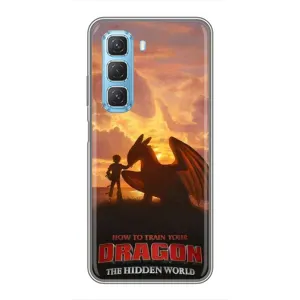 Чехол дракон Беззубик для Infinix Hot 50 5G (Постер Беззубика)