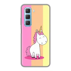 Чехол Unicorn на Infinix Hot 50 5G (Радужный Единорог)