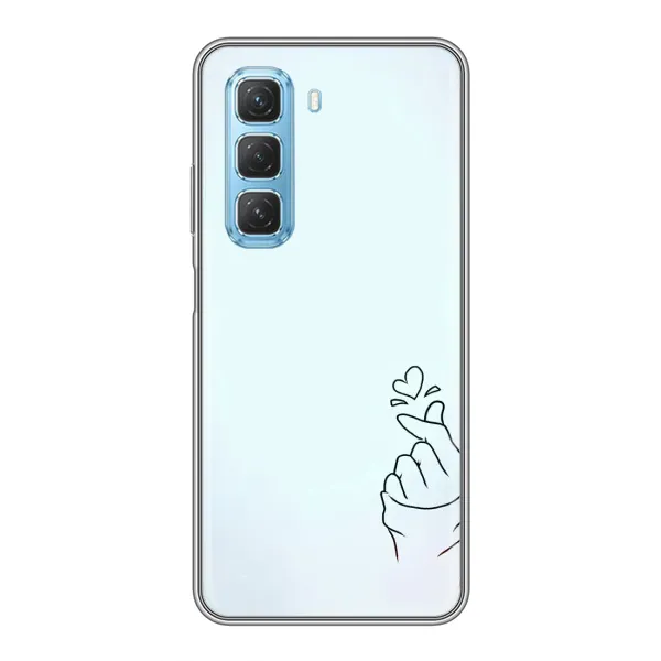 Чехол с рисунком «Сердце на голубом» для Infinix Hot 50 5G Чехол с рисунком «Сердце на голубом» для Infinix Hot 50 5G