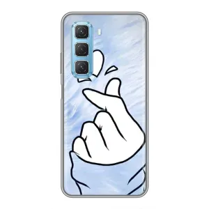 Чехлы (Знак сердечка) на Infinix Hot 50 5G (Сердечка знак)