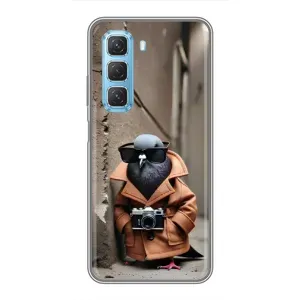 Чехол с мемами тралалело тралала для Infinix Hot 50 5G (Шпиониро голубио)