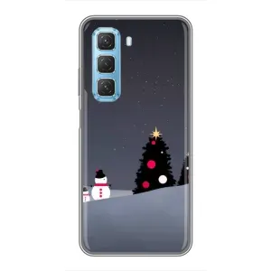 Чехлы на Новый Год Infinix Hot 50 5G (Снеговички)
