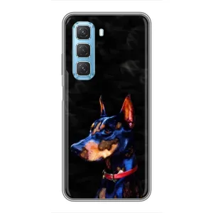 Бампер для Infinix Hot 50 5G с картинкой "Песики" (Собака Мопс)