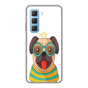 Бампер для Infinix Hot 50 5G с картинкой "Песики" (Собака Король)