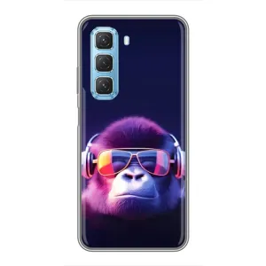 Чехлы с Горилой на Инфиникс Хот 50 5G (Стильная обезьяна)